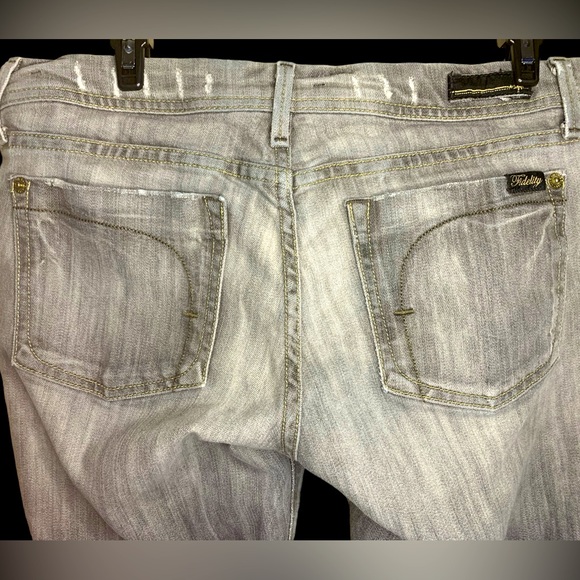 FIDELITY JEANS Women’s grey wash denim jeans- 29 - Picture 4 of 5